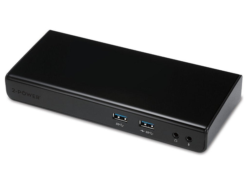 2-POWER USB-A 3.0 Dual 2K Display Dock With Cable Power Uk, Eu. Universal USB 3.0 Laptop Docking Station DOC01