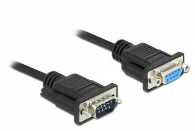 Delock Cable RS-232 SUB-D9 Male a Female 1M — image 1