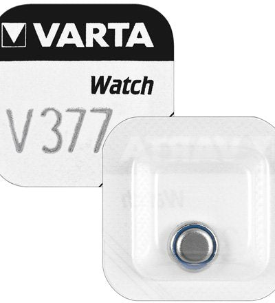 Varta Battery Óxido Silver Knopfzelle, 377, SR66, 1.55V Watch (paquete 10) — image 1