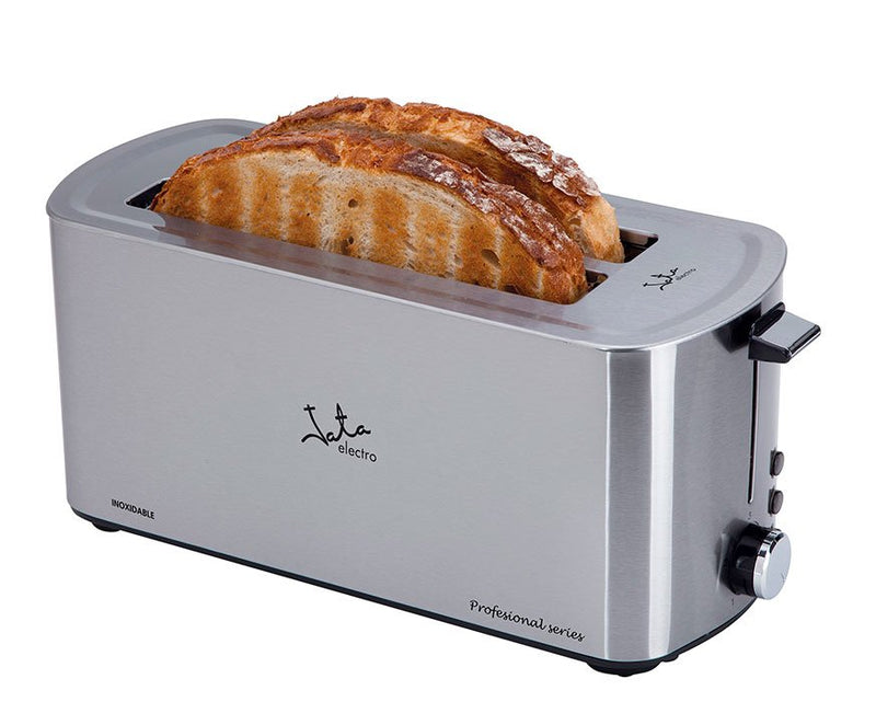 Jata Toaster Pan TT1046 1400W Body Steel Inox 2 Ranuras 255*40MM 5 Posiciones Tostado Pulsador Parada Voluntar