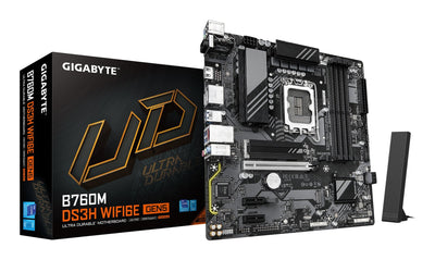 Gigabyte Motherboard B760M DS3H DDR4 1700 MATX 4XDDR4 — image 1