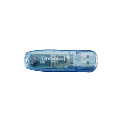 Intenso USB Flash Drive 4GB Rainbow Line Blue — image 1