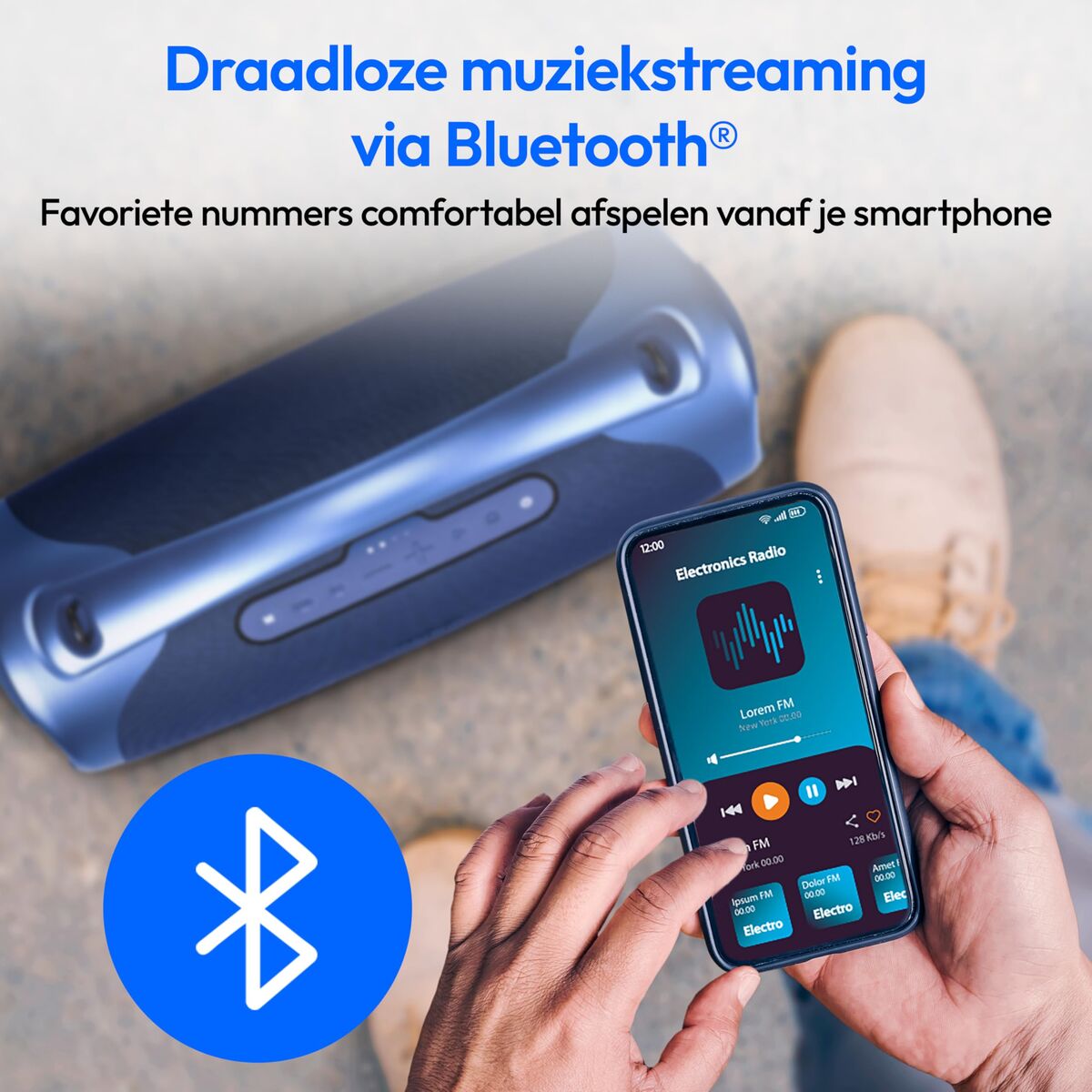 Medion Portable Bluetooth Speakers Medion 50077082 Blue 100 W 4 W