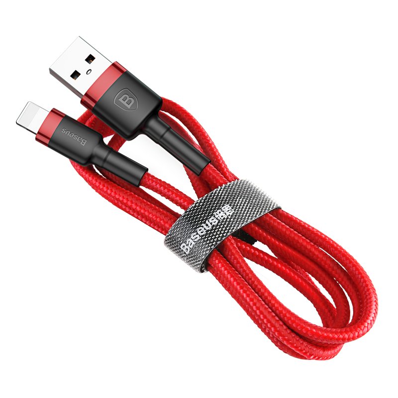 Baseus Cable Charging / Datos Cafule USB a Lightning 2.4A 1M, Red