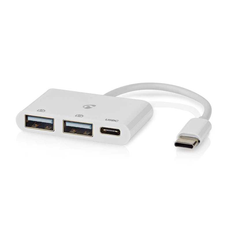 Nedis USB Hub 1x Usb-c™ 1x Usb-c™ - 2x USB 2.0A, 3-PORT Port(s), Power Eléctrica Über USB