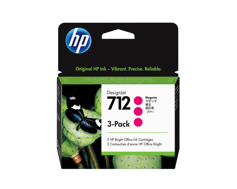 HP 712 3-PACK 29-ML Magenta Designjet In