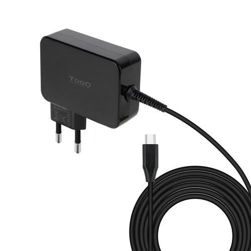 TooQ Charger Laptop GaN USB-C/PD 3.0 90W - Cable 1.80M - Black — image 1