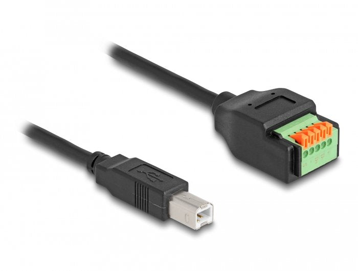 Delock USB Type-c™ 2.0 Connector Female a Terminalblock Adapter With Pulsador