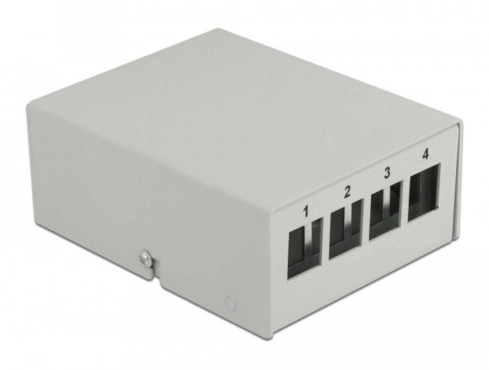 Delock Keystone Patchpanel 4 Port Grey