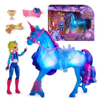 Spin Master Unicorn Academy - Train And Glow River With Isabel Set, Figure Toy With Función Light And Accesori — image 1
