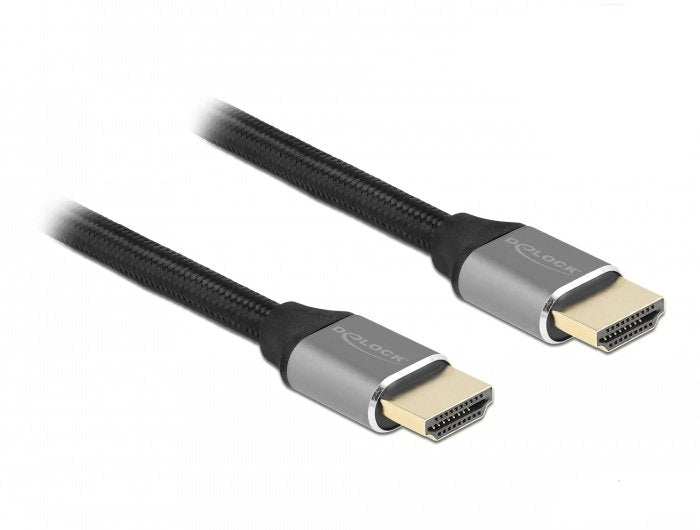Delock Ultra High Speed HDMI Cable 48Gbps 8K 60 HZ Grey 3M Certificado