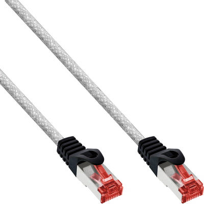 Inline Network Cable S/FTP Pimf CAT.6 250MHZ Pvc Cobre Transparent 1M — image 1