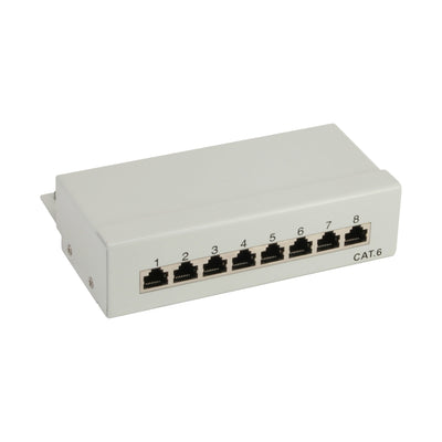 Inline Patch Panel CAT.6 8 Ports Desktop Grey — image 1