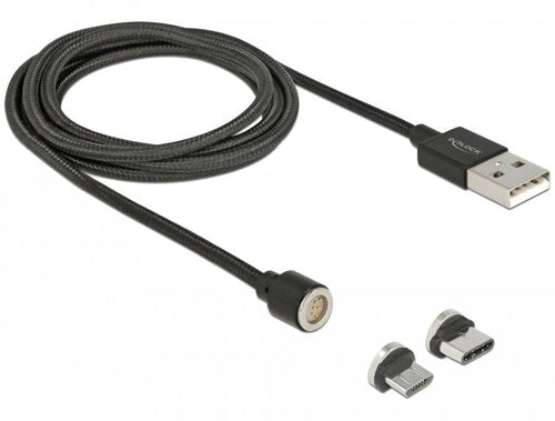 Delock USB Lade/Datencable Magnetic Micro Usb-b / USB Type-c 1,10M — image 1