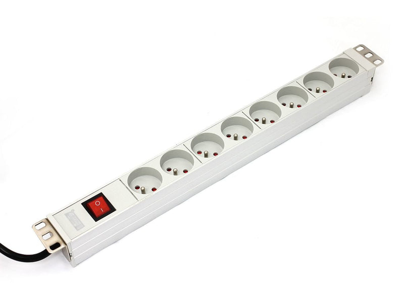 Digitus A-19-STRIP-2-IMP Unit Distribución Energía (pdu) 1U White 8 Salidas AC
