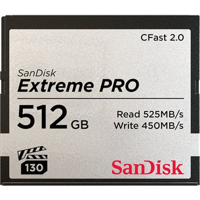 SanDisk Extreme Pro 512GB Memory Flash Cfast 2.0 — image 1