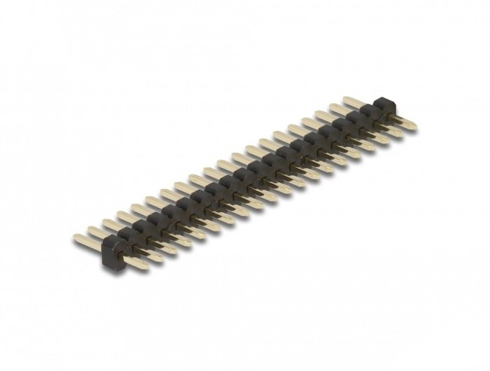 Delock Head 20 Pines, Paso 1,27MM, 1 Fila, Recta, 5 Pieces