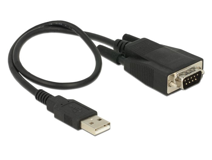 Delock 62958 Adapter USB 2.0 Tipo-a Male 1 X Serial RS-232 DB9 Male With Screws And Tuercas Protection Esd