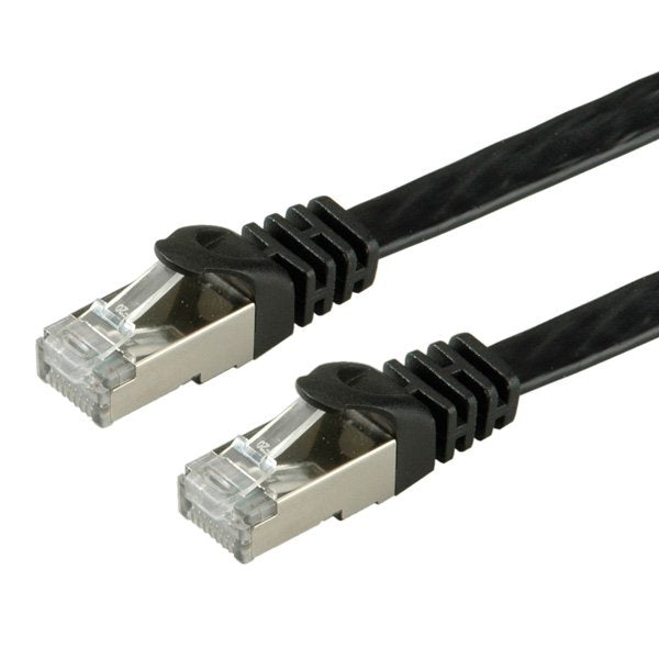 Value Network Cable KAT.6 Class And FTP Extra-flach Black 3M