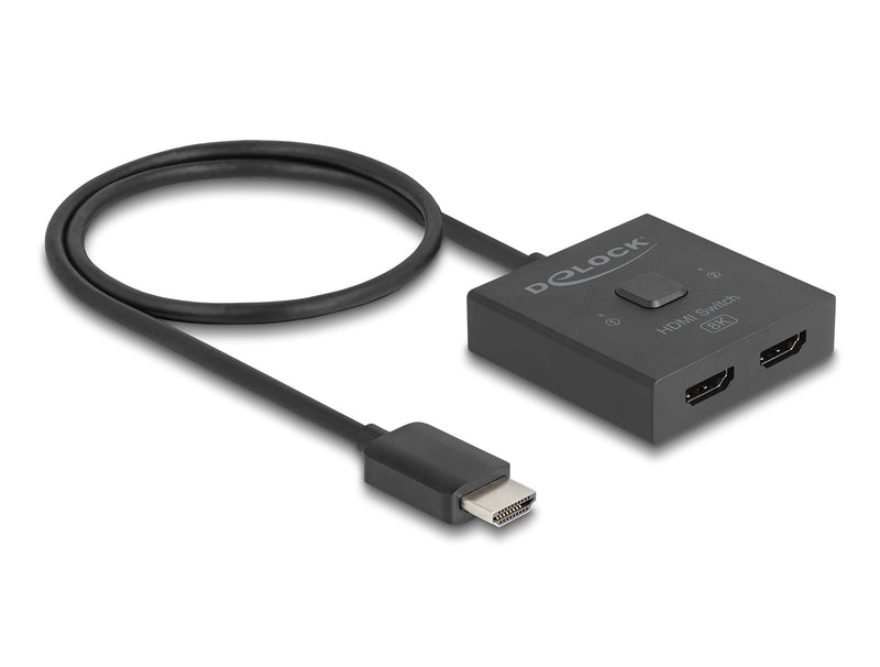 Delock 18901 HDMI Switch 2A 1 Bidireccional 8K