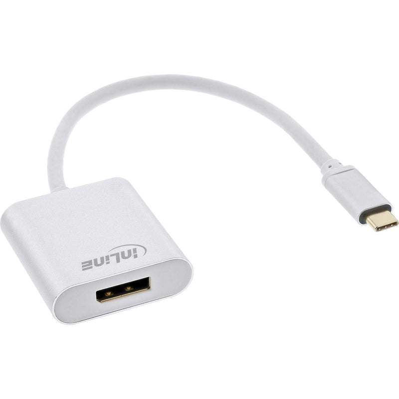 Inline Adapter USB , USB Type-c Male a DisplayPort Female (modo Alternativo Dp), 4K2K, Silver 0,2M