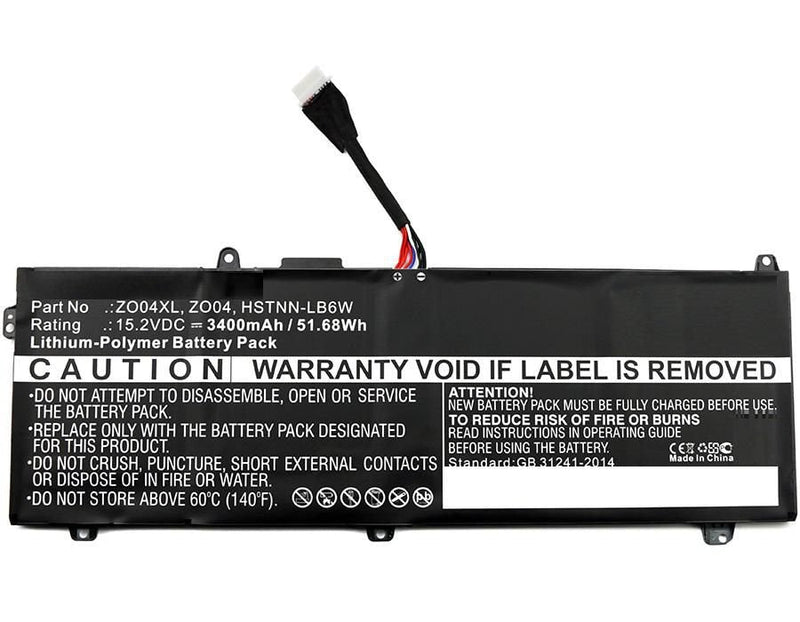 Battery Laptop HP Zbook Studio G3 15.2V 3400MAH MBXHP-BA0109