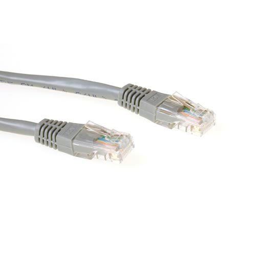 Grey 30 Meter U UTP CAT.5E Patch Cable With RJ45 Connectors