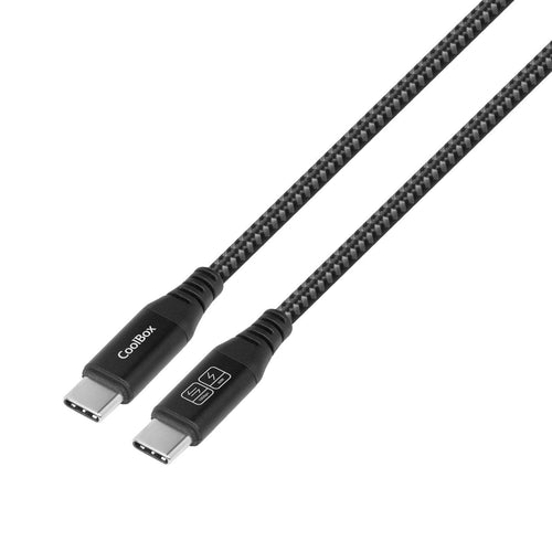 Coolbox Cable Trenzado USB-C/USB-C 3.2 GEN2 Datos 10Gbps + Charging Fast 60W Aluminium 1.2M — image 1
