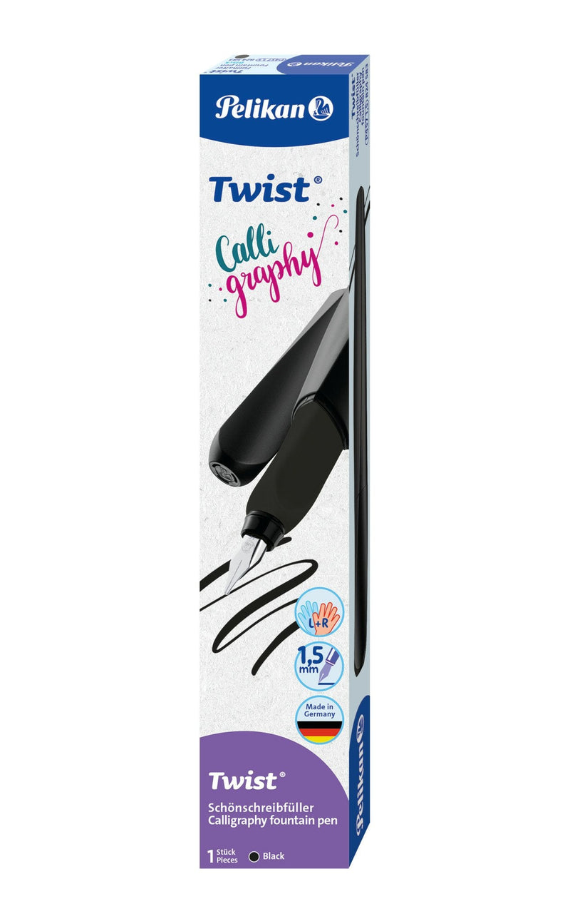 Pelikan Twist Calligraphy Pluma Derecha- And Zurdos.