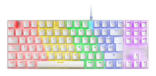 Mars Gaming MK80 Keyboard Gaming Mecanico - Compacto Tkl - Iluminacion RGB - Keys Imborrables - Switches Antip — image 1