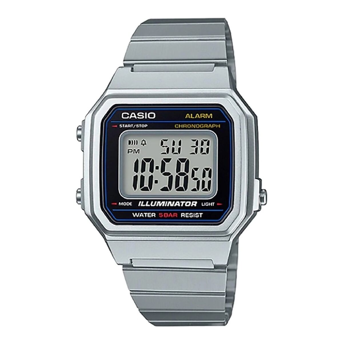 Casio Unisex Watch Casio B650Wd-1Aef Black Silver (Ø 41 Mm)