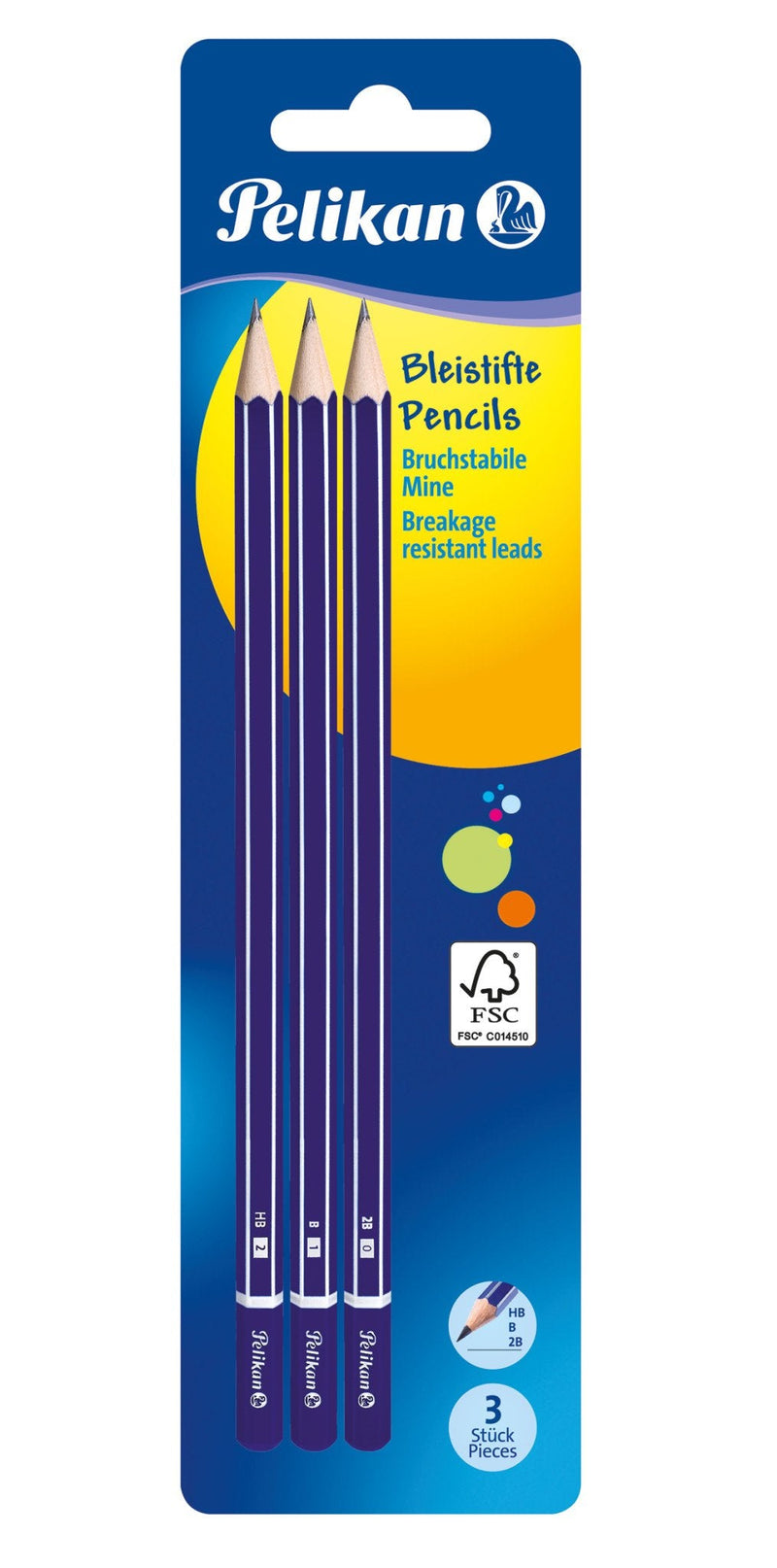 Pelikan 807418 Pencil Graphite Multi 3 Pieces