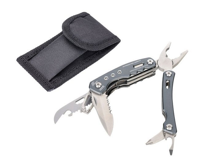 Troika TOL46/Gy Pliers Multiherramienta Bolsillo 15 Tools Grey