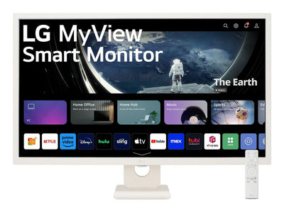 Monitor TV LED IPS Ls 32SR50F 31.5 8MS Samrt TV HDMI Wi-Fi White — image 1