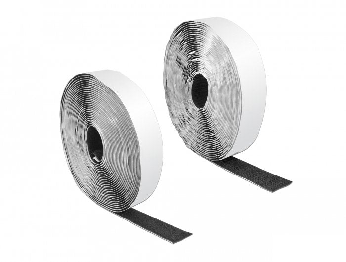 Delock Tape Velcro Adhesiva L 10 Mx An 25MM Black