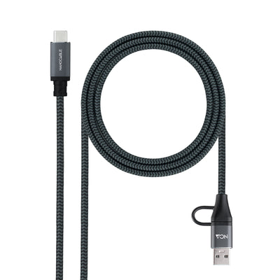 Cable USB 3.2 GEN2X2 100W, Usb-c+a/M-usb-c/M,3M — image 1