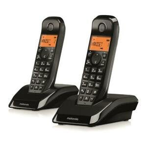 Motorola Telef. Wireless Dect Digital S1202 Duo Black/Screen Retroiluminada/Hands Libres/Id.llam 107S1202BLACK — image 1