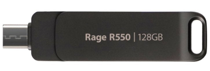 Patriot Rage R550 128GB Dual USB a + C, Alu, 100MBS