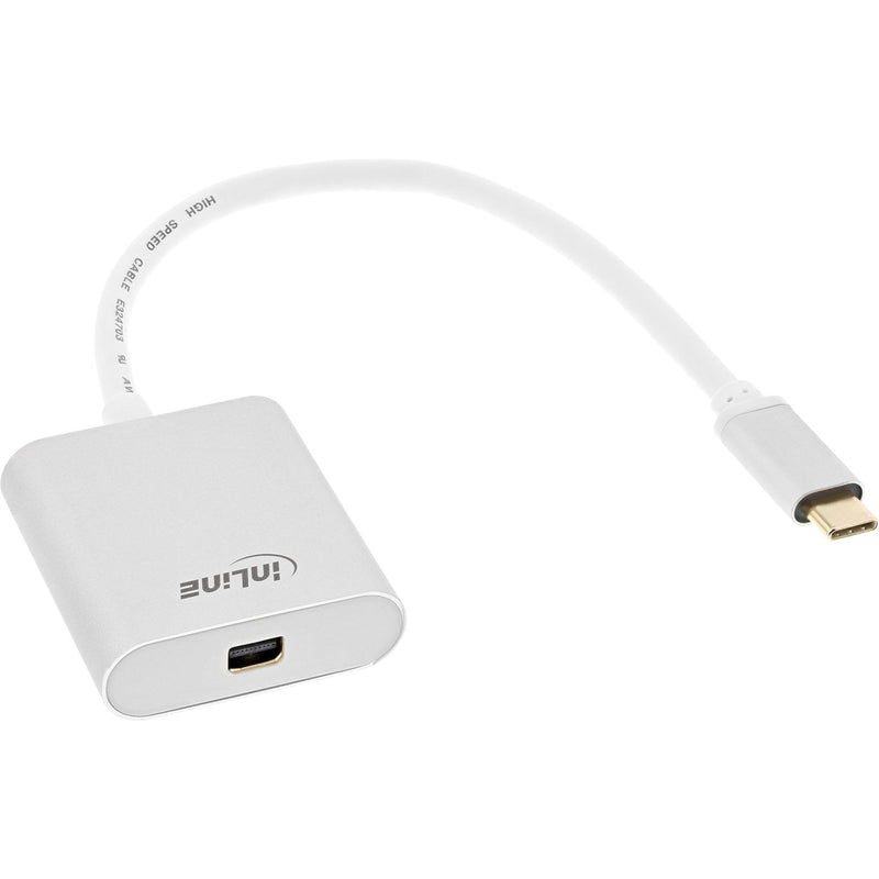 Inline Adapter USB , USB Type-c Male a Mini DisplayPort Female (modo DP Alt), 4K2K, Silver 0,2M