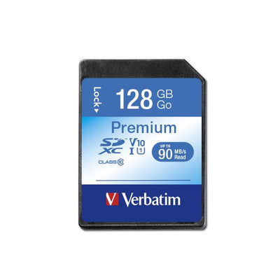 Verbatim SD Card 128GB Sdxc Premium Class 10 Retail — image 1