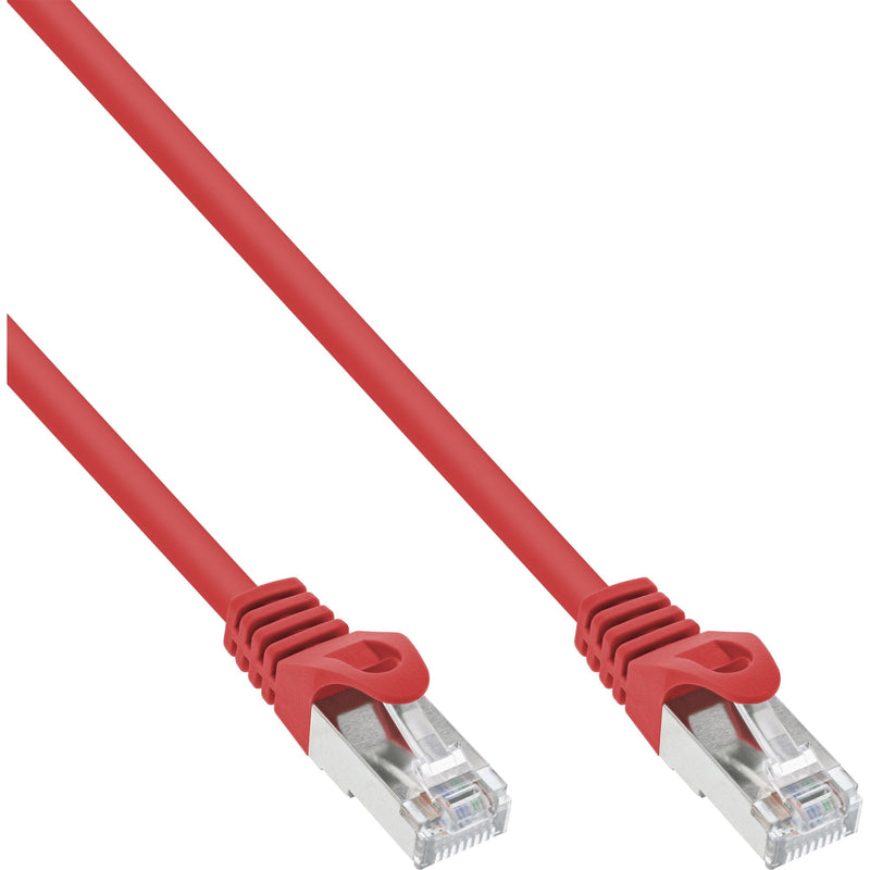 Inline® Network Cable Sf/UTP CAT.5E Red 1M