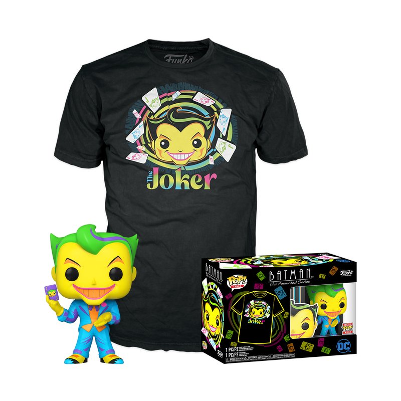 Set Figure Pop & Tee DC Comics Batman Joker Exclusive Size M