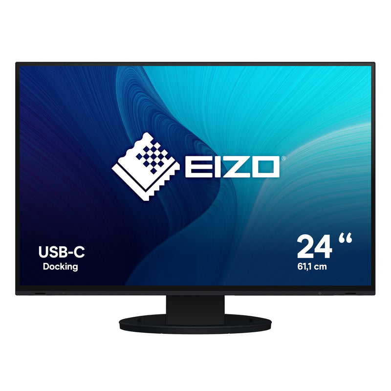 Eizo Monitor Flexscan IPS 24, Black EV2485-BK 16:10 HDMI + DP + USB-C IPS Black
