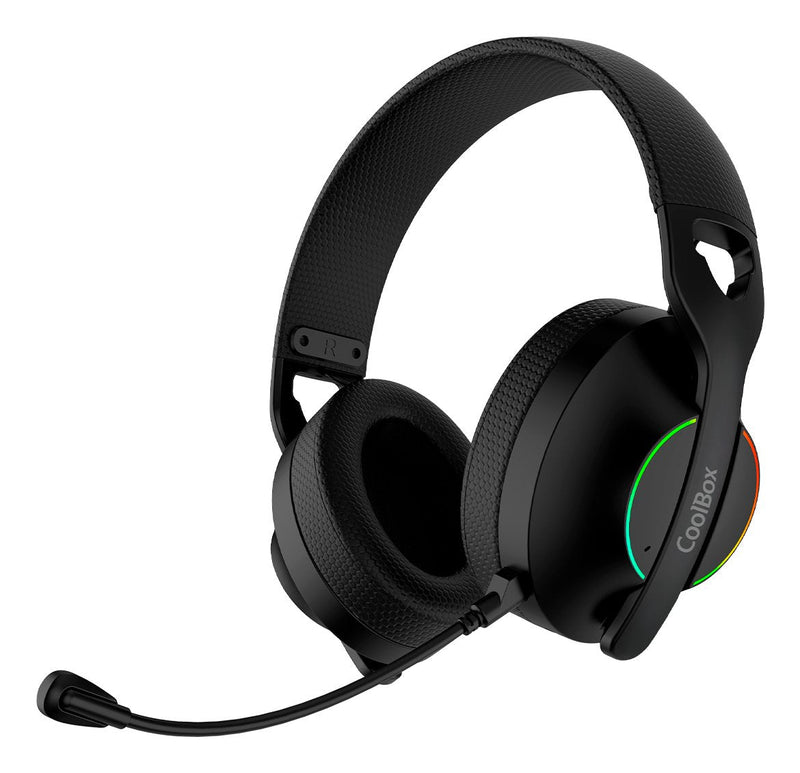 Coolbox Headphones With Microphone WB01 Inalambricos Gaming Bluetooth Black