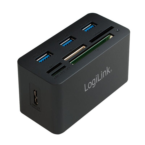 Logilink Hub 3 Ports USB 3.0 + Card Reader CR0042 / Cable 1M CR0042 — image 1
