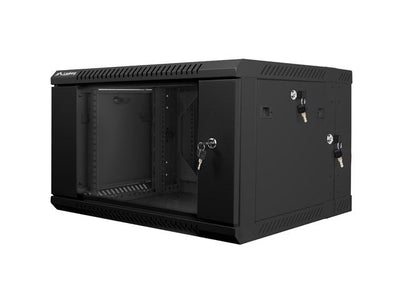 Lanberg Cabinet Rack 19 Double Sección Assembly Wall 6U / 600X600 Autoarmas (paquete Flat Black — image 1
