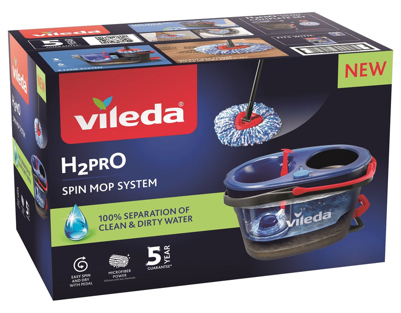 Vileda H2PRO Spin Sistema Mopa, Double Camera Separación Water