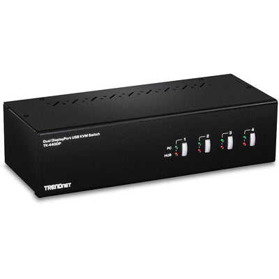 4-PORT DisplayPort KVM Switch Cpnt Dual Monitor — image 1