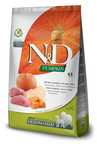 Farmina N&d Gf Pumpkin Boar&apple Adult Medium/Maxi - Sucha Karma Dla Psa - 12KG