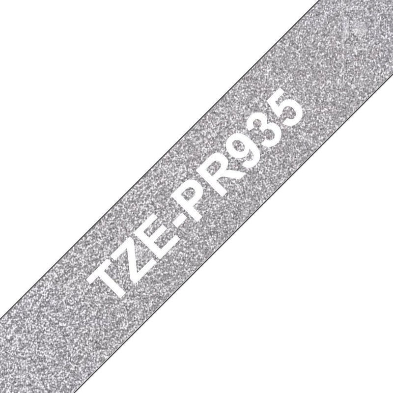 Brother TZE-PR935 Tape Printer Labels White Sobre Silver